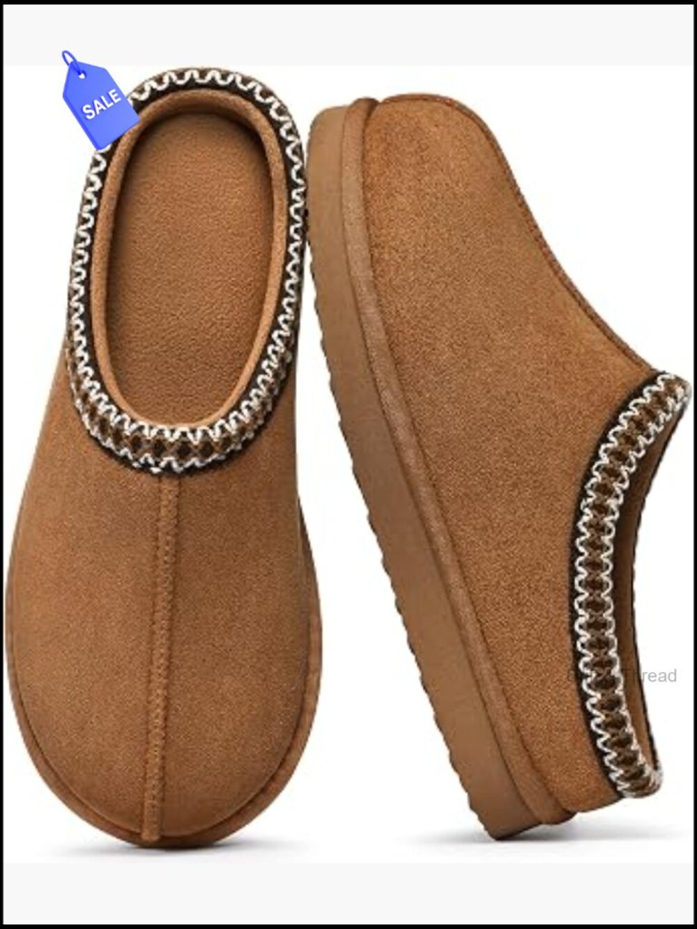 Memory Foam Faux Suede Slippers for Women Cozy Indoor Outdoor Non-Slip Slip On